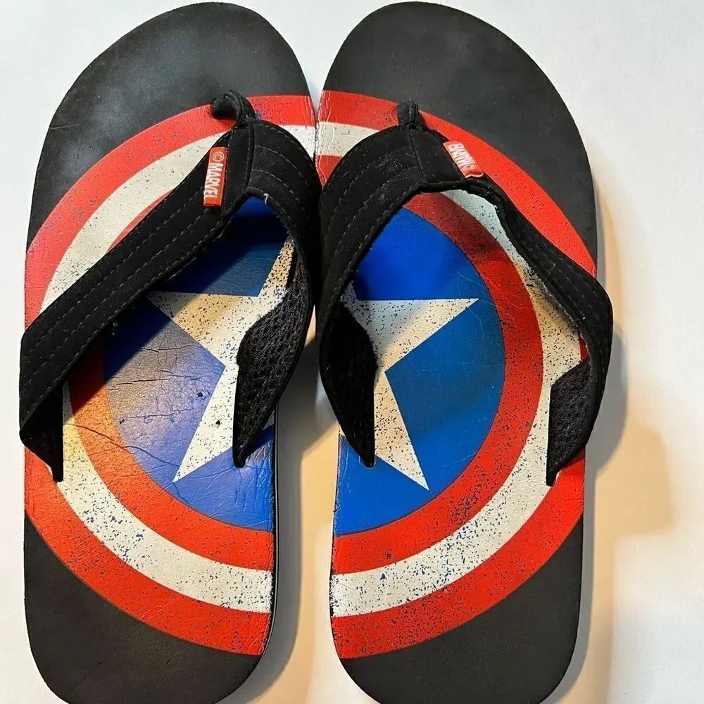 Captain America’s Flip Flops Size 11